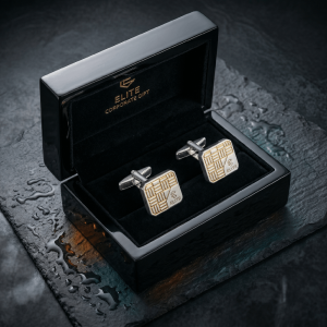Bespoke Metal Cufflinks Set